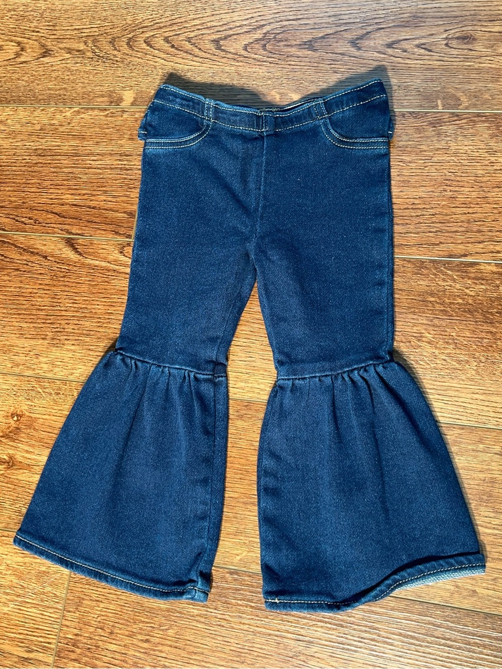Wrangler Baby Infant Girls Western Flare Ruffle Jeggings Jeans 24 Months Cowgirl